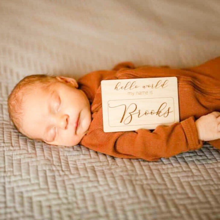 Name Announcement Plaque for boy