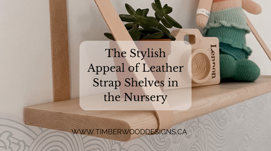 The Stylish Appeal of Leather Strap Shelves in the Nursery