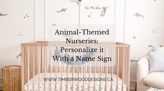 Animal-Themed Nurseries: Personalize it With a Name Sign