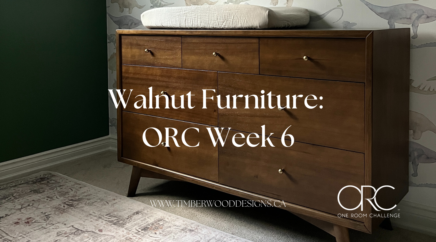 Walnut Furniture in Nursery