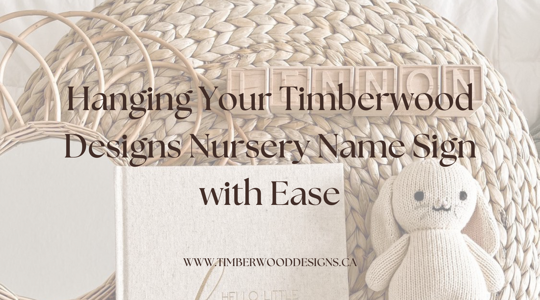 Hanging Your Nursery Name Sign with Ease