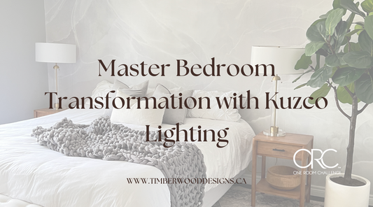 Our One Room Challenge Master Bedroom Transformation with Kuzco Lighting
