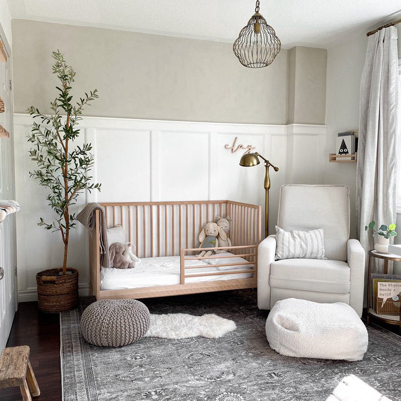 boy nursery with name sign in boy room