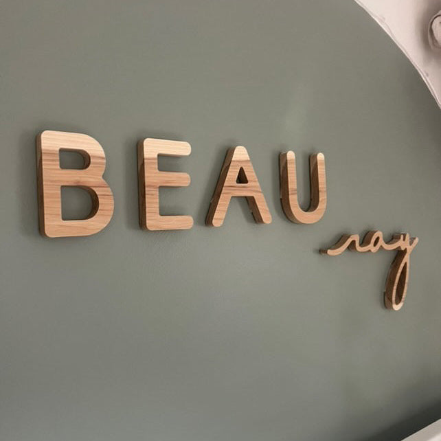 baby boy name sign for green nursery