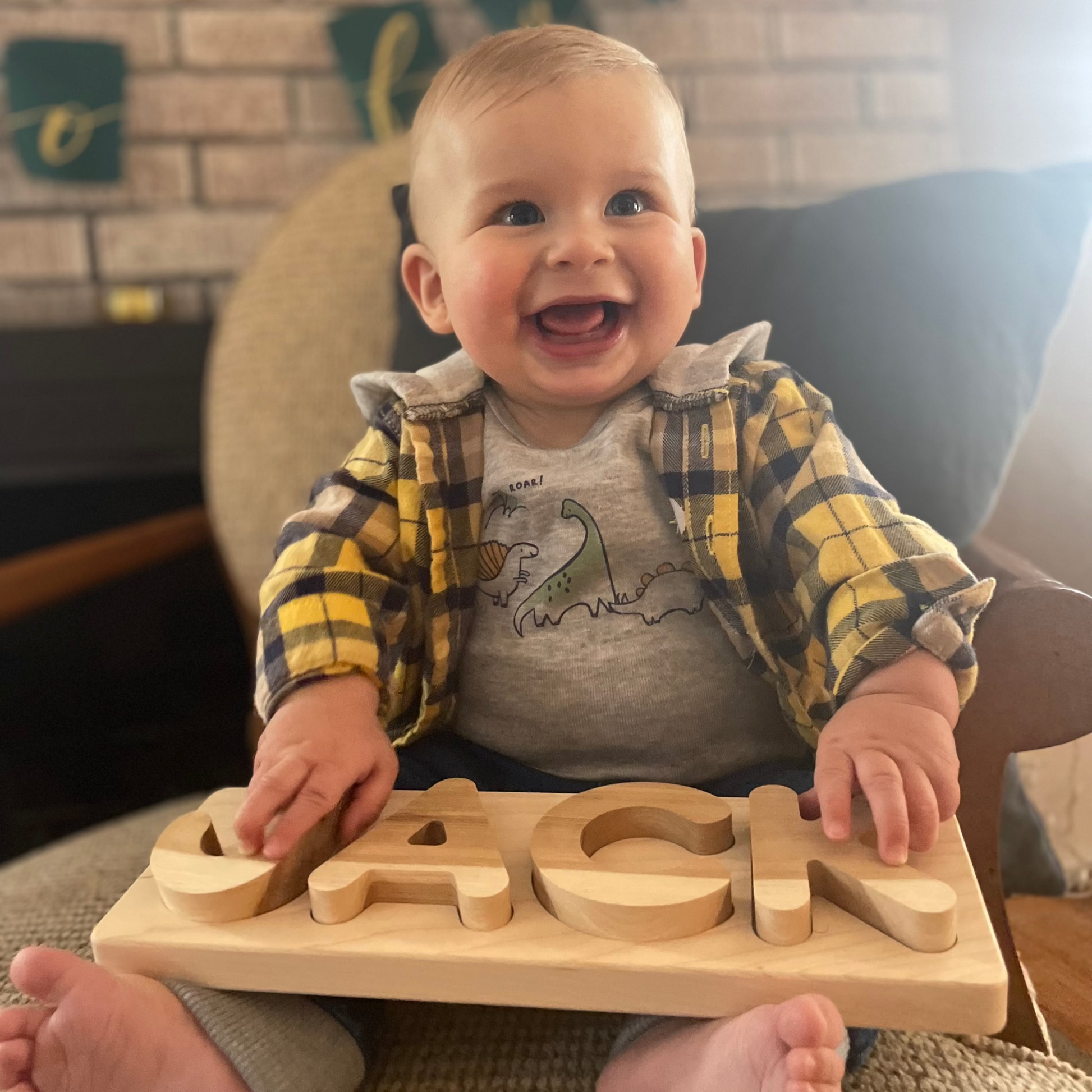 Wooden Name Puzzle as Christmas Gift