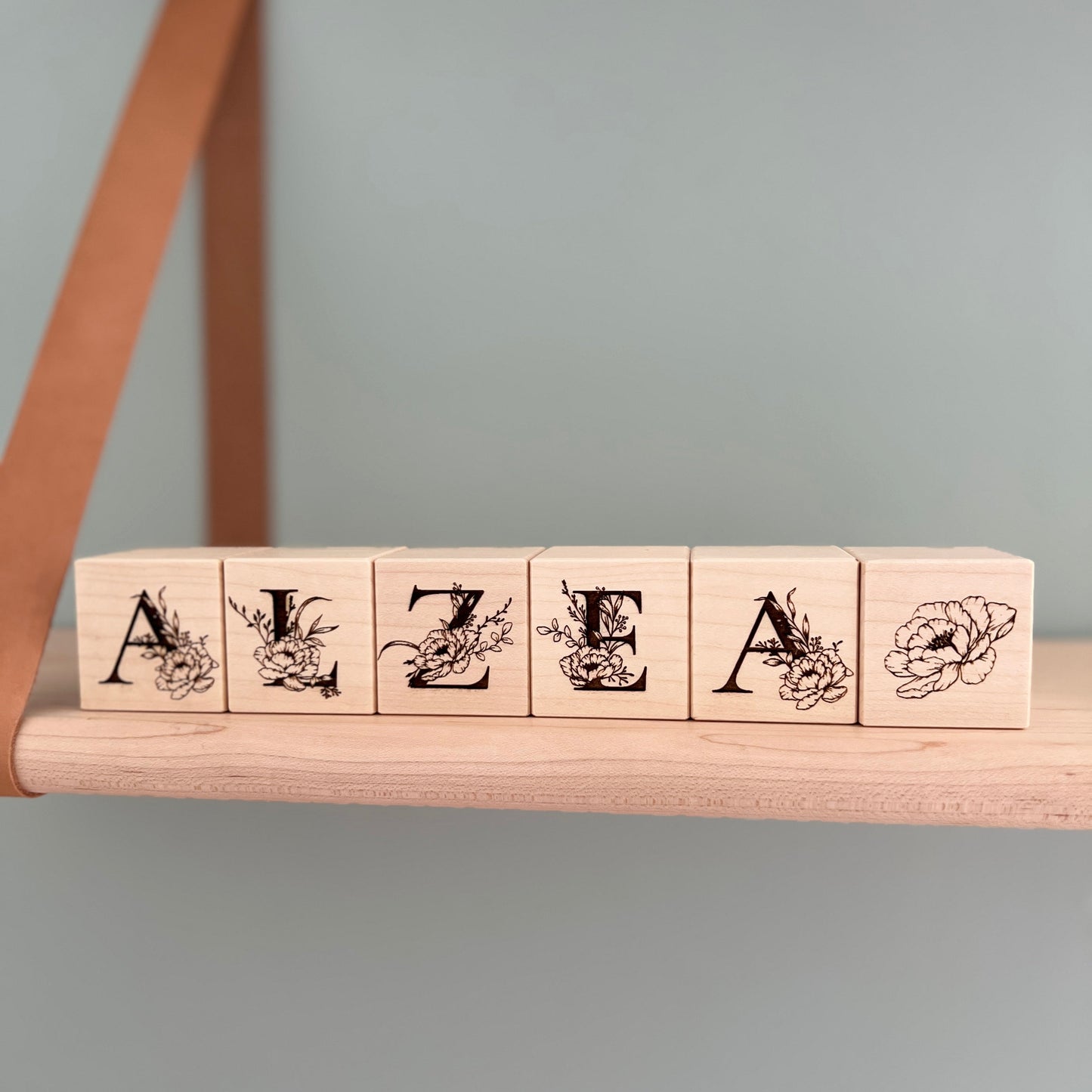 ALZEA baby name blocks