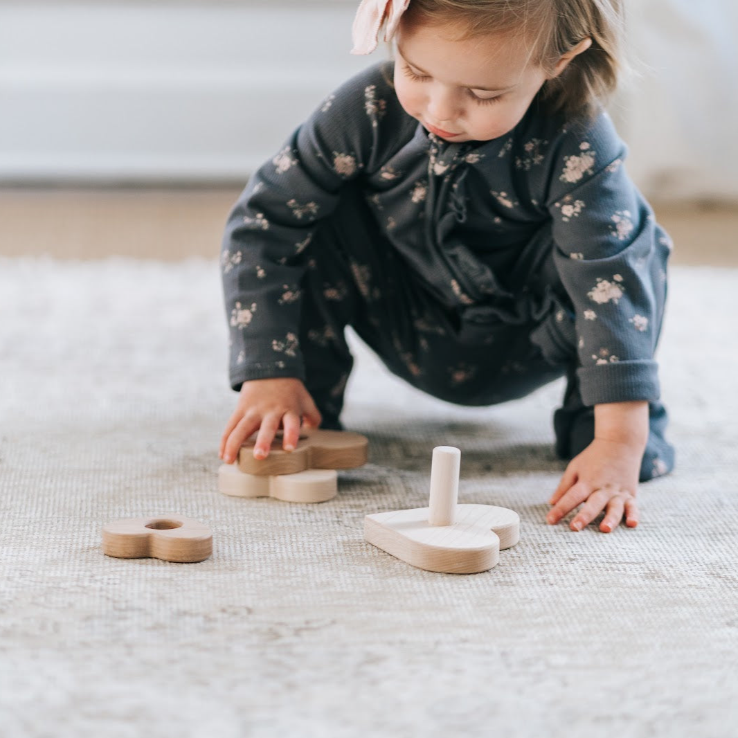 heart shaped stacking toy