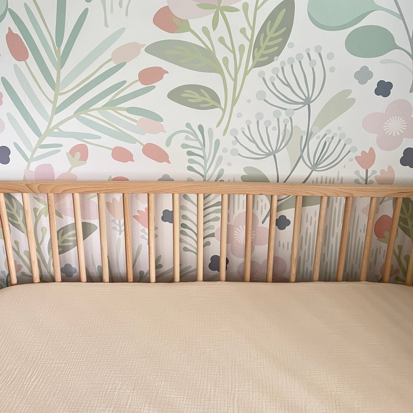 neutral nursery crib sheet colour