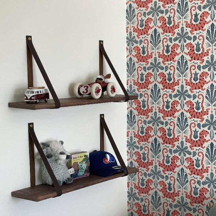 walnut nursery shelving