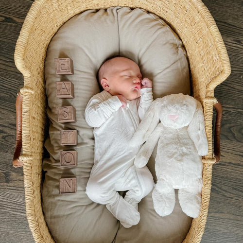 Personalized Baby Name Blocks - Walnut