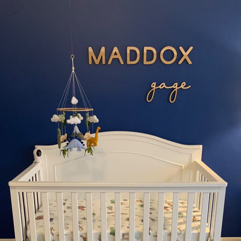 hickory name sign and script for nursery