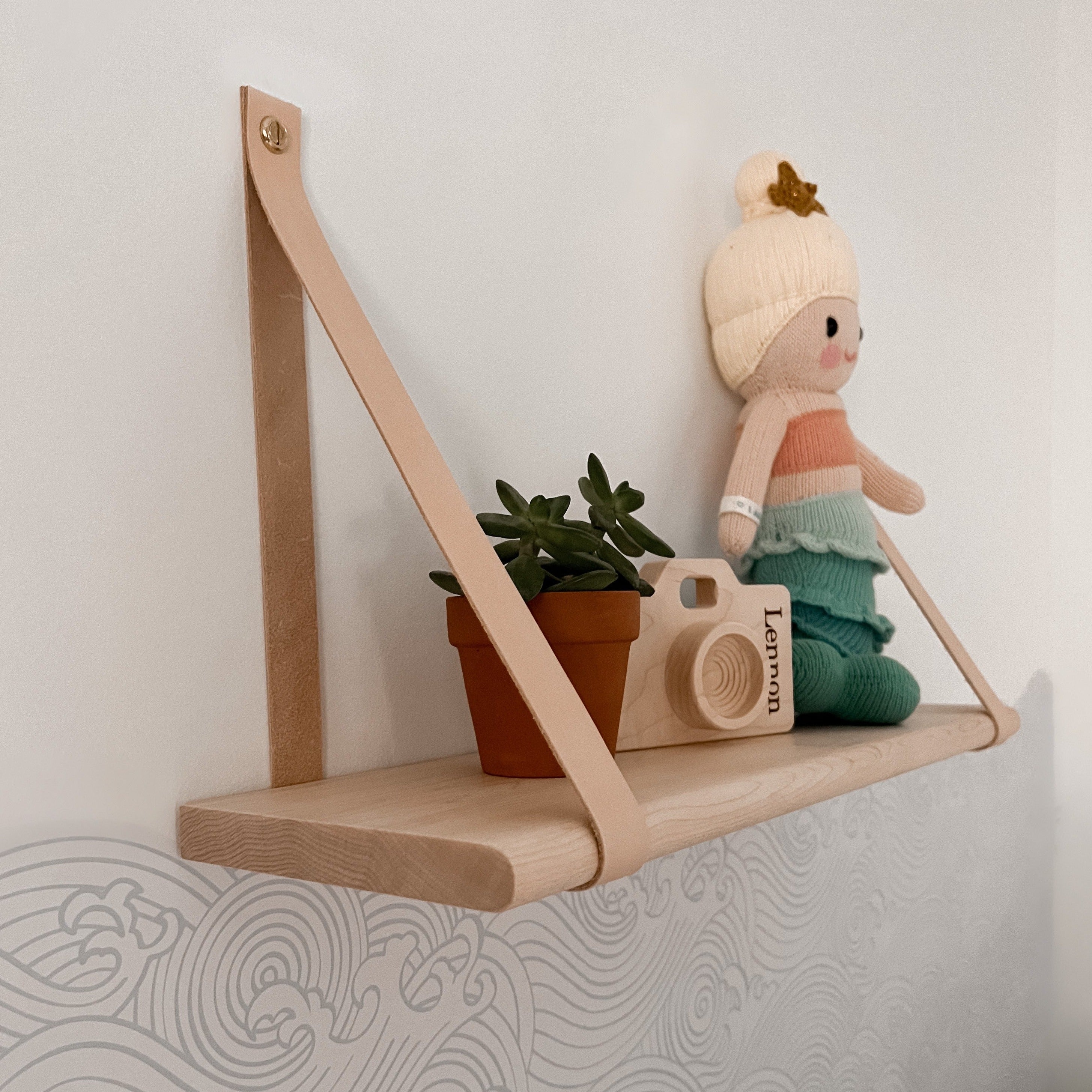 Leather Strap Shelves