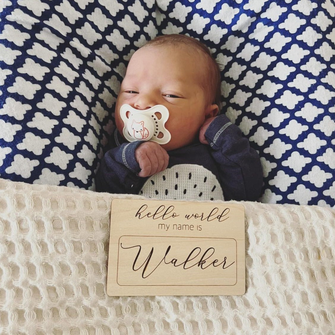 Name Plaque for newborn boy